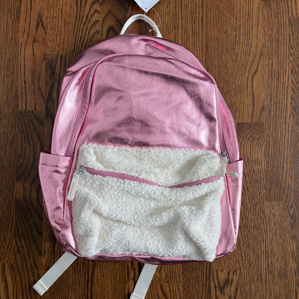 Pottery Barn Kids Pink Metallic Colby Large Backpack